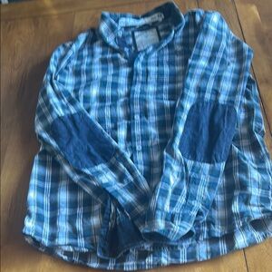 Blue Guess Plaid Men's Shirt